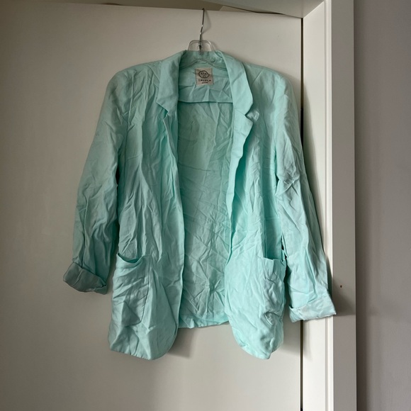 Aritzia Talula light turquoise blazer | size 4 - Picture 1 of 4